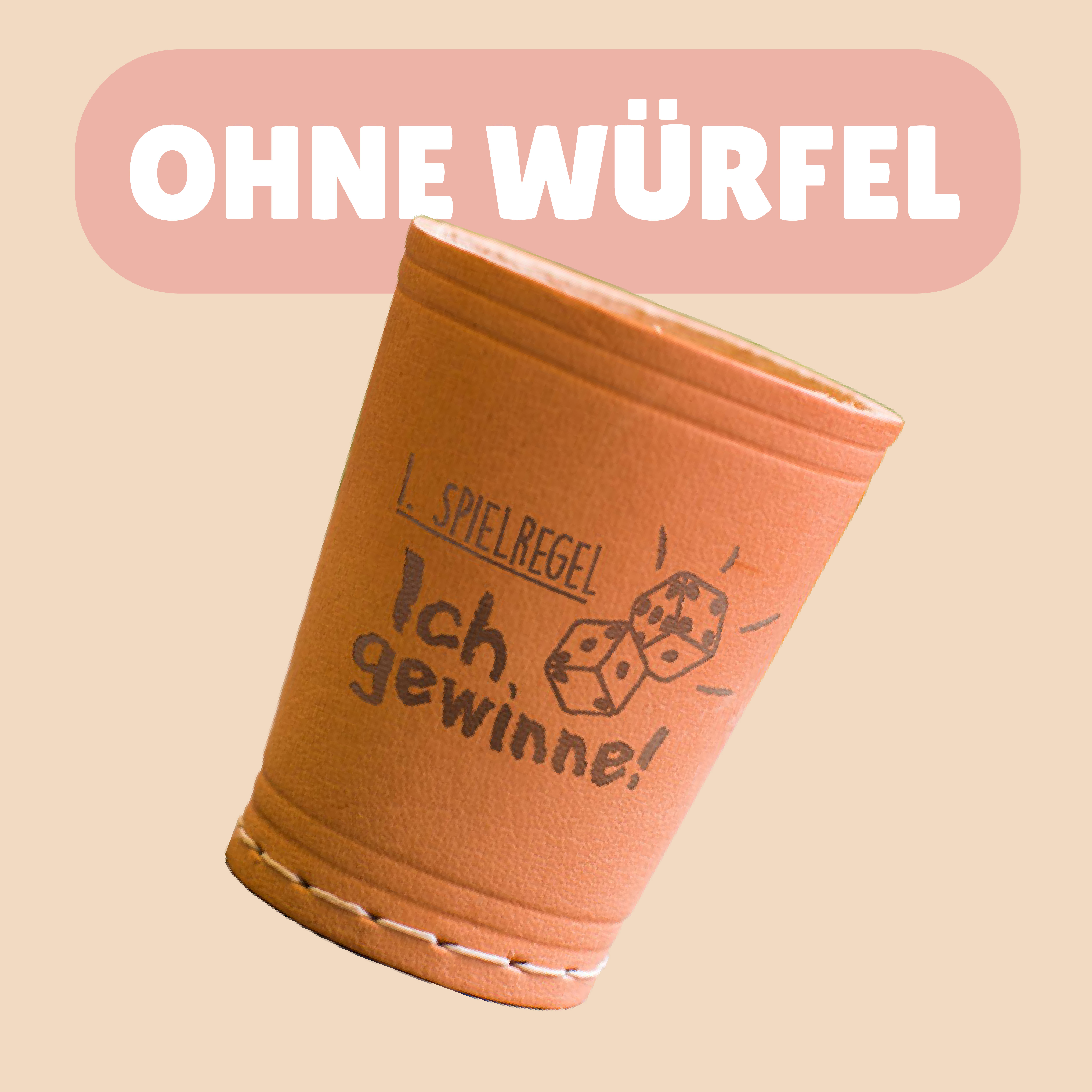 Würfelbecher ohne Würfel